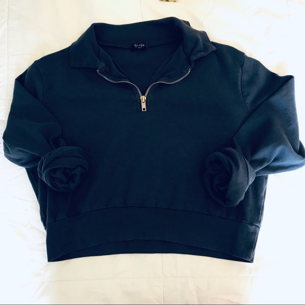 Cropped Quarter Zip
